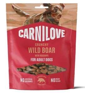 Ласощі для собак Carnilove Crunchy Snack з диким кабаном та шипшиною 200 г