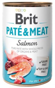 Вологий корм для собак Brit Care Pate and Meat з лососем 400 г
