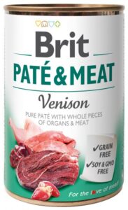 Вологий корм для собак Brit Care Pate and Meat з олениною 400 г