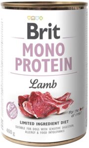 Вологий корм для собак Brit Mono Protein з ягням 400 г