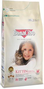 BonaCibo Kitten - сухий корм для кошенят з куркою