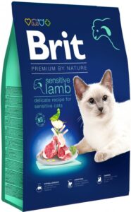 Сухий корм для котів з чутливим травленням Brit Premium by Nature Cat Sensitive з ягням