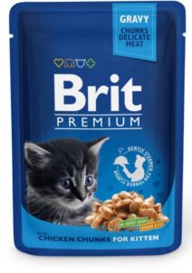 Brit Premium Cat Kitten Chicken pouch - вологий корм для кошенят з куркою 100 г