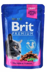 Brit Premium Cat Chicken & Turkey pouch - вологий корм для котів з куркою та індичкою 100 г