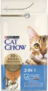 Сухий корм для котів Purina Cat Chow Feline 3 в 1 з індичкою