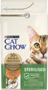 Сухий корм для котів Purina Cat Chow Sterilised з індичкою