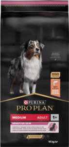 Сухий корм для собак середніх порід із чутливим травленням Purina ProPlan Medium Sensitive лосось 14 кг