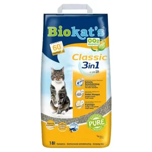 Наповнювач туалета для котів Biokat's Classic 3in1 (бентонітовий)