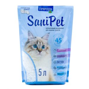 Силікагелевий наповнювач для котячого туалету Sani Pet