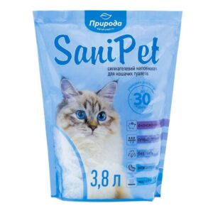 Силікагелевий наповнювач для котячого туалету Sani Pet