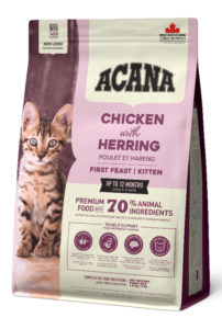 Acana First Feast Kitten - корм для кошенят курча та оселедець