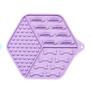 Килимок-годівниця силіконова WahoPet licky mat (фіолетовий)