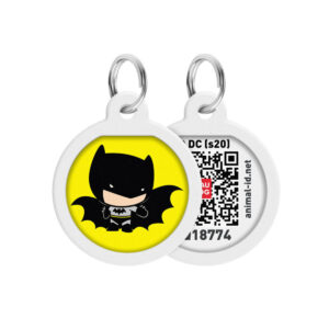 Адресник для собак та котів металічний WAUDOG Smart ID з QR паспортом, малюнок 