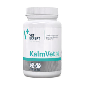 Харчова добавка, що зменшує симптоми стресу у котів і собак Vet Expert KalmVet, 60 капс.
