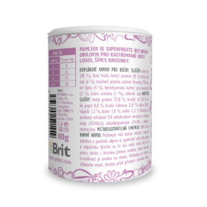 Ласощі для котів Brit Care Cat Snack Superfruits Salmon, лосось, 100 г
