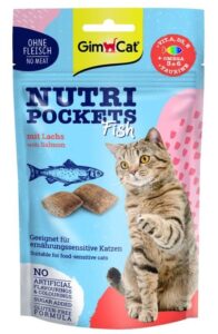 Ласощі Nutri Pockets для котів Рибні Лосось 60г