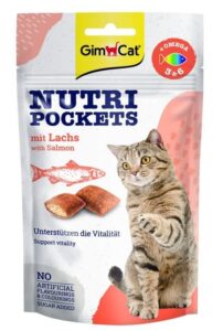 Вітамінні ласощі для котів GimCat Nutri Pockets лосось, 60 г