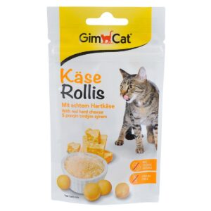 Ласощі для котів GimCat комплекс вітамінів, таблетки сирні, 40 г