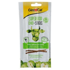 Ласощі для котів GimCat Superfood Duo-Sticks яловичина та яблука, 3 шт