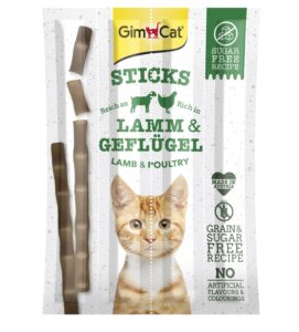 М’ясні палички для кішок GimCat ягня та курка, 4 шт