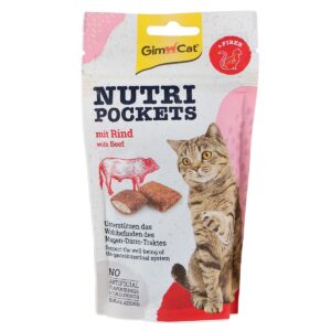 Вітамінні ласощі для котів GimCat Nutri Pockets яловичина, 60 г