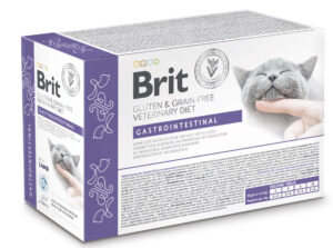 Brit GF VetDiet Gastrointestinal - вологий корм для котів з ягням 12 x 85 г