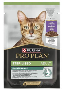 Вологий корм для стерилізованих котів Purina Pro Plan Sterilised шматочки у підливці з качкою 85 г