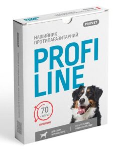 Нашийник Provet PROFILINE для собак для великих порід інсектоакарицид кораловий 70 см