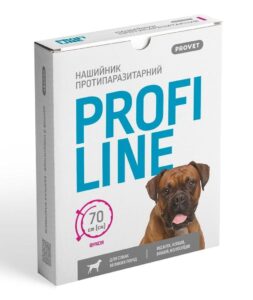 Нашийник Provet PROFILINE для собак для великих порід інсектоакарицид фуксія 70 см