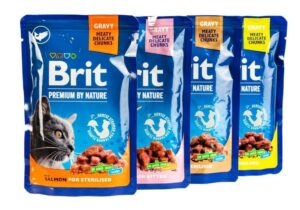 Brit Premium Sterilised Plate - вологий корм для стерилізованих котів тарілка для стерилізованих 12 шт х 100 г