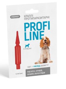 Краплі Provet PROFILINE для собак 4-10 кг інсектоакарицид 1 піпетка по 1 мл