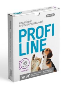 Нашийник Provet PROFILINE для котів та собак інсектоакарицид фіолетовий 35 см