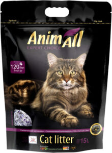 Силікагелевий наповнювач для котячого туалету AnimAll Фіолетовий аметист