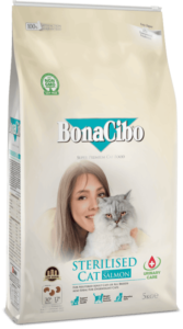 BonaCibo Adult Sterilized Cat Salmon - корм для стерилізованих котів з лососем