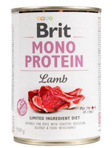 Вологий корм для собак Brit Mono Protein з ягням 400 г