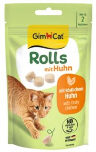 Ласощі GimCat ROLLS для котів зі смаком курки 40 г
