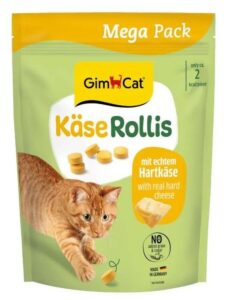 Вітаміни GimCat Kase-Rollis загальнозміцнюючий комлекс для котів усіх порід сирні кульки 425 г