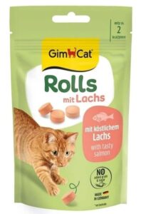 Ласощі GimCat ROLLS для котів зі смаком лосося 40 г