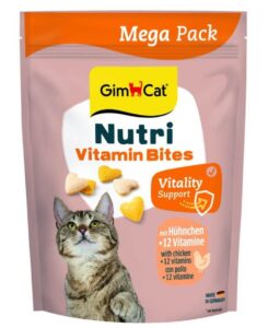 Вітаміни GimCat Nutri Vitamin Bites для дорослих котів мультивітаміни з куркою 425 г
