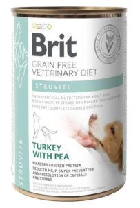 Brit Grain Free Veterinary Diets Struvite - вологий корм для собак при лікуванні та для профілактики сечокам'яної хвороби з індичкою та горохом 400 г
