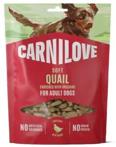 Ласощі для собак Carnilove Soft Snack Quail with Oregano з перепілкою й орегано 200 г