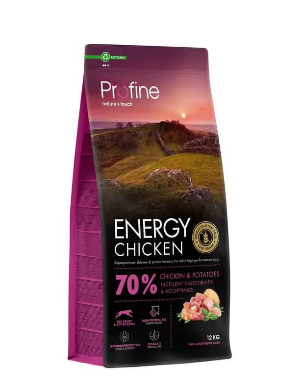 Сухий корм для активних собак Profine Energy Chicken курка 12 кг