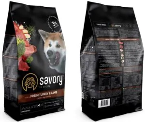 Savory Adult Large Breed Fresh Turkey & Lamb - корм для собак великих порід з індичкою та ягням