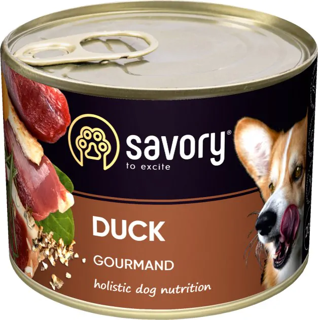 Savory Dog Gourmand Duck - вологий корм для собак з качкою