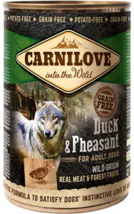 Вологий корм для собак Carnilove Dog k з качкою і фазаном 400 г