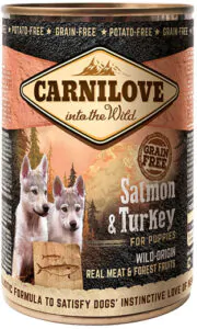 Вологий корм для цуценят Carnilove Puppy з лососем та індичкою 400 г
