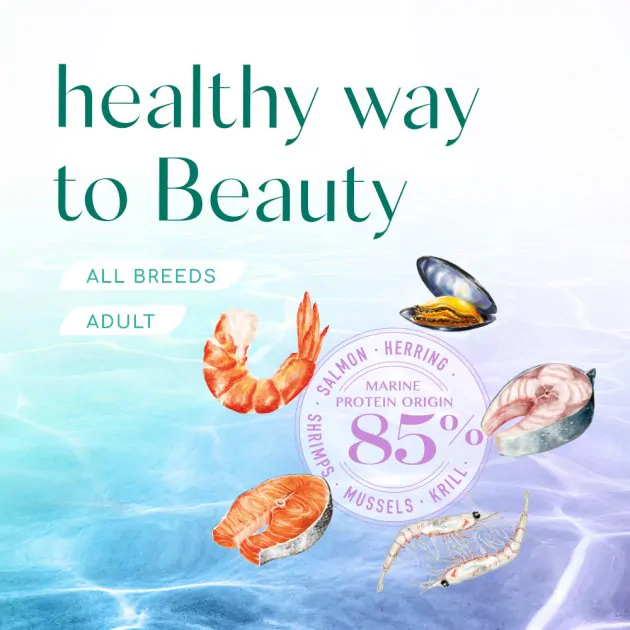 Optimeal Dog Beauty Harmony Mild Calming Effect - сухий корм для собак морепродукти
