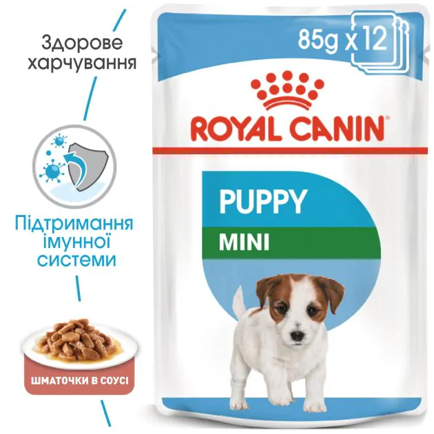 Вологий корм для цуценят дрібних порід Royal Canin Mini Puppy до 10 міс