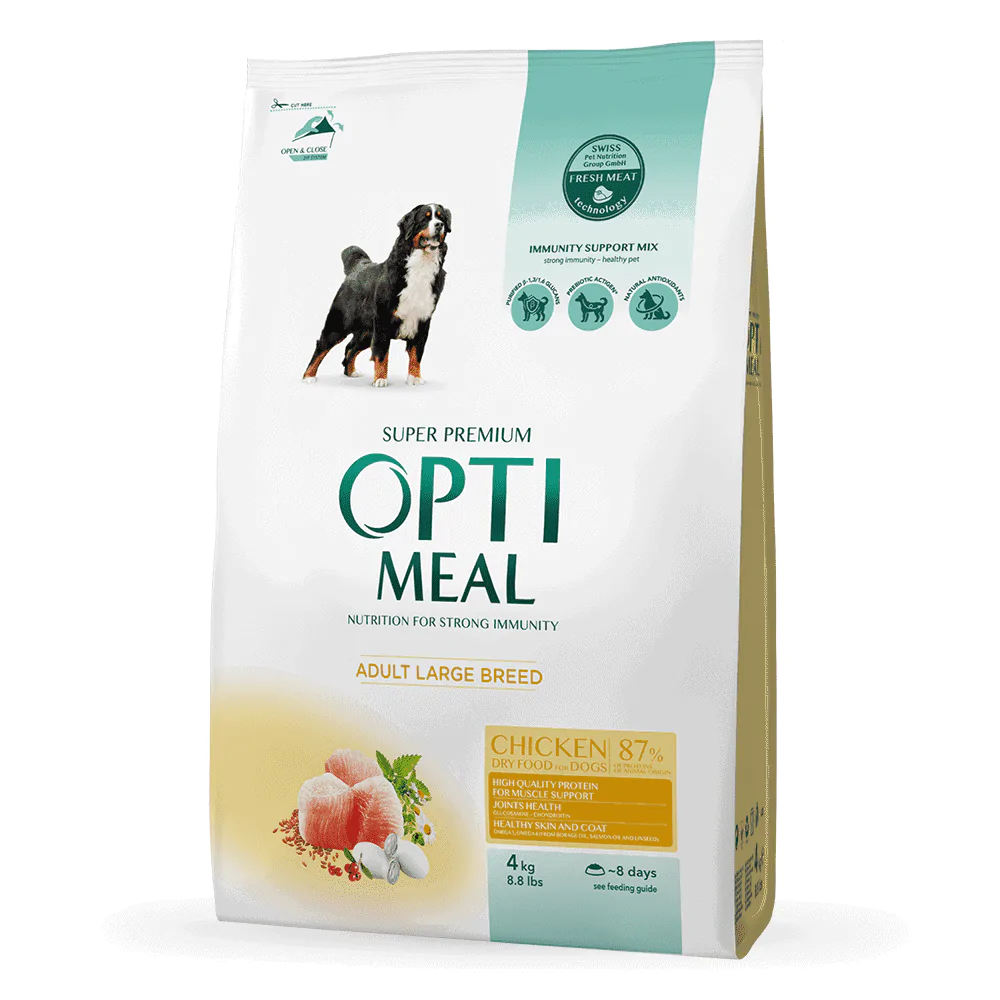 Optimeal Dog Adult Maxi - сухий корм для собак великих порід зі смаком курки
