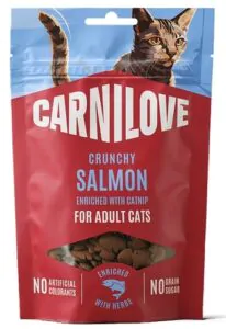 Ласощі для котів Carnilove Cat Crunchy Snack з лососем і м’ятою 50 г